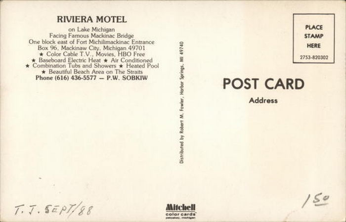 Riviera Motel - Vintage Postcard (newer photo)